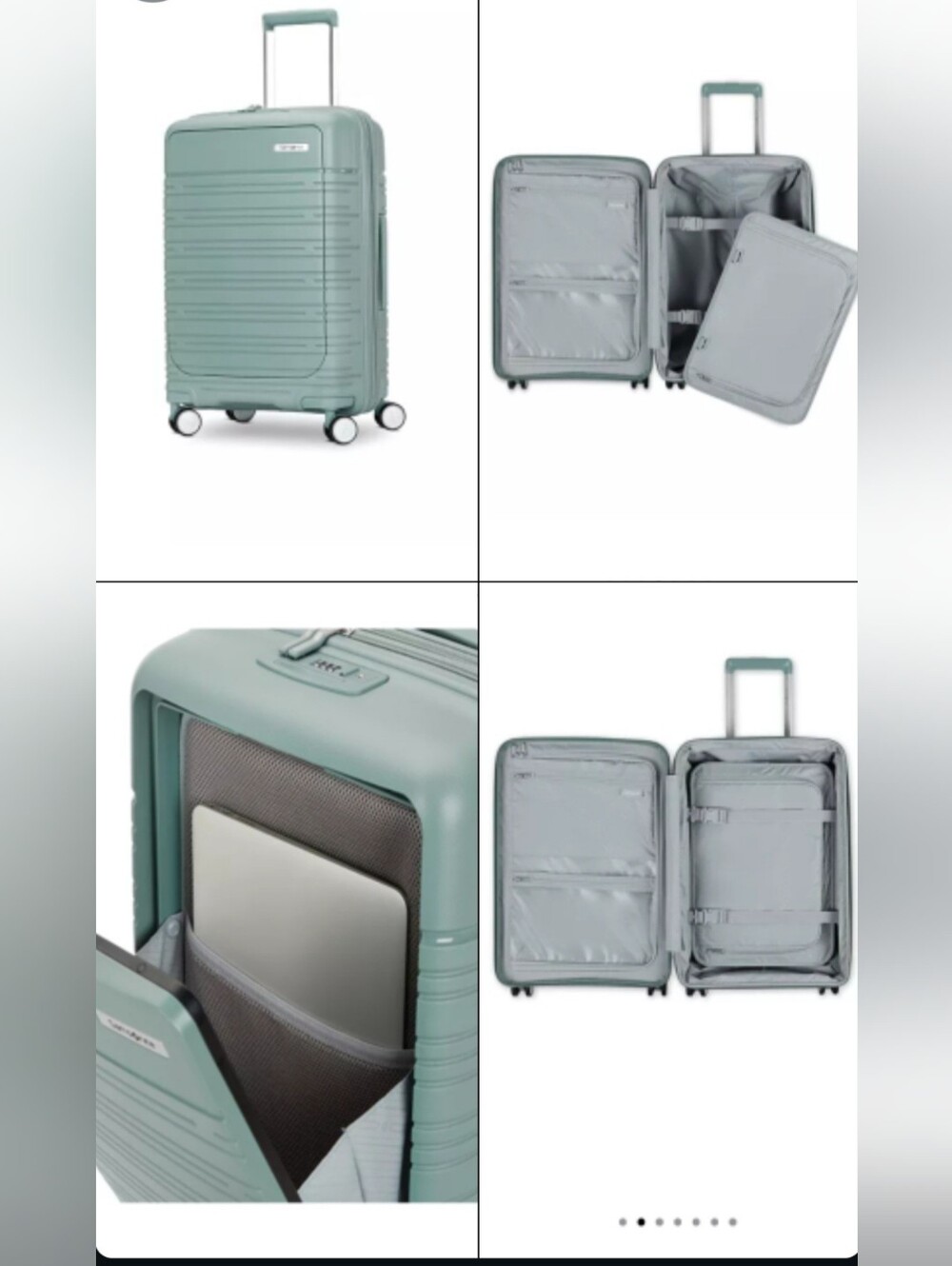 Samsonite Mint Green Hardside Spinner Carry-On Luggage